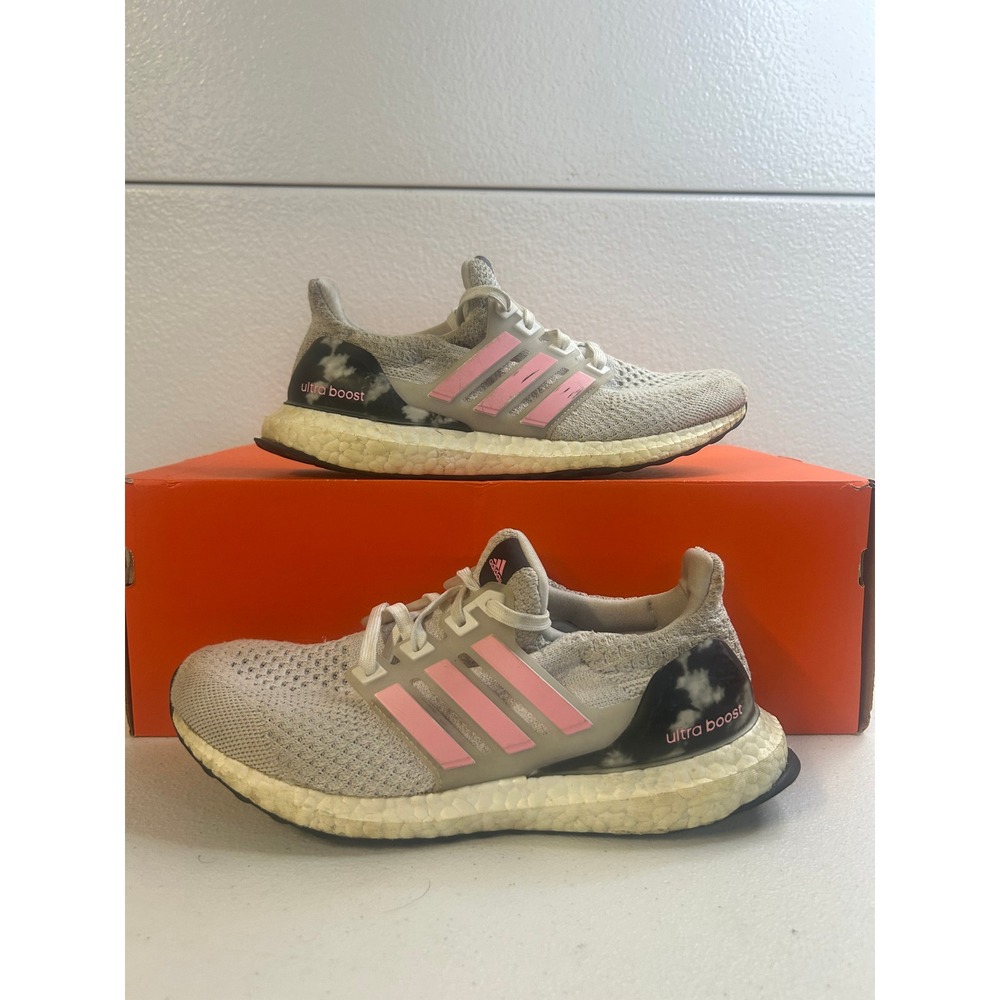 Adidas Ultra Boost Grey Pink Women Size 7 #2904